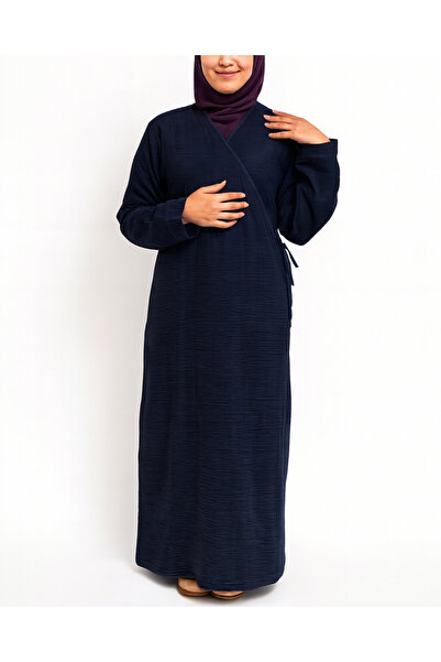 Bilenler %100 Pamuk Müslin Namaz Elbisesi Yandan Bağlamalı -Terletmeyen Rahat...