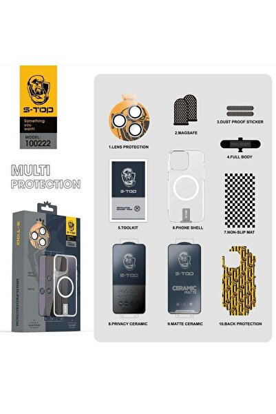 no markte مجموعة S-TOP 10 في 1 لحماية الخصوصية ومكافحة التجسس مع شحن MagSafe ...