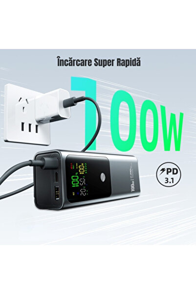 RONIC X External battery for laptop/phone/tablet, 100W, 20,000mAh, PD 3.1, 3 ports, powerbank