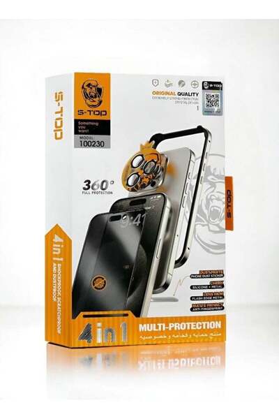no markte حزمة الحماية S-TOP (4 في 1) لهاتف iPhone 15