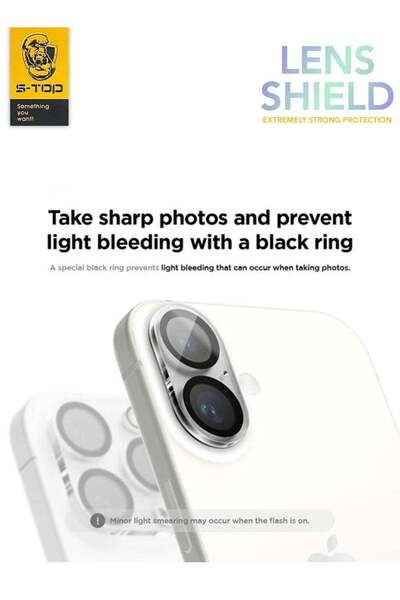 no markte S-TOP Protective Lenses for iPhone 16 / 16 Plus — Maximum Protectio...