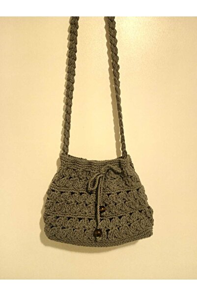 shop Women's Handmade Paper Rope Knitted Casual Shoulder Bag Hollowed Out Bag...