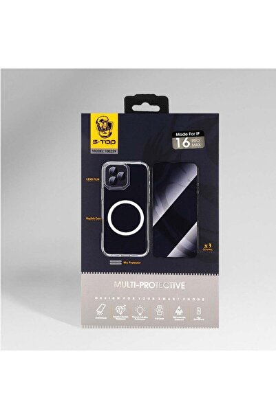 no markte حزمة حماية كاملة لهاتف iPhone 16 Plus مع غطاء شحن لاسلكي (MagSafe)