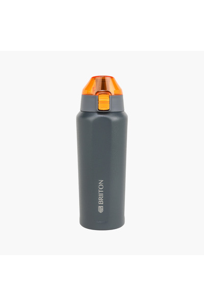 briiton Logo Print Insulated Stainless Steel Water Bottle - 650 ml