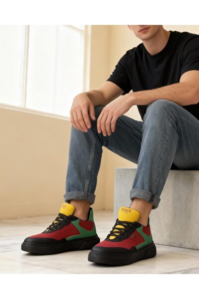 Knack Günlük Ayakkabı R10 Kırmızı Yeşil Sarı