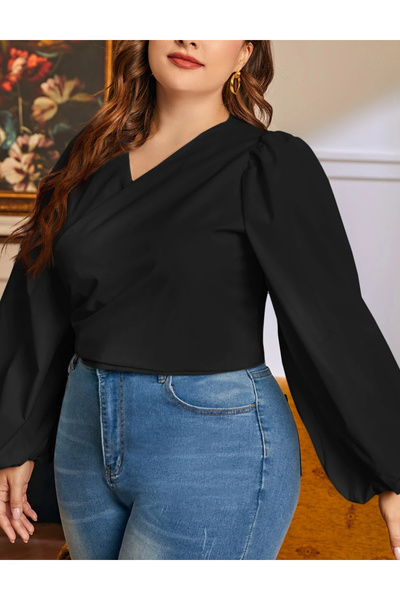 Sheya Shein Curve+ shirt, black