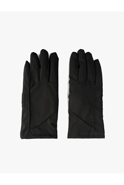 Koton Basic Gloves with Stitching Detail