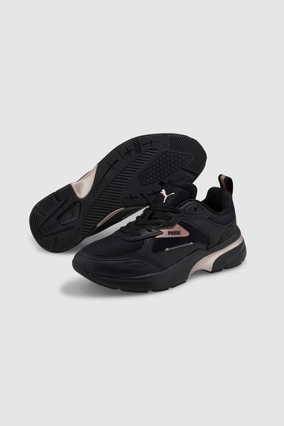 Puma Fs Runner Metallic Wns Black Sports Shoes