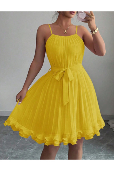 Sheya Shein mini dress, yellow