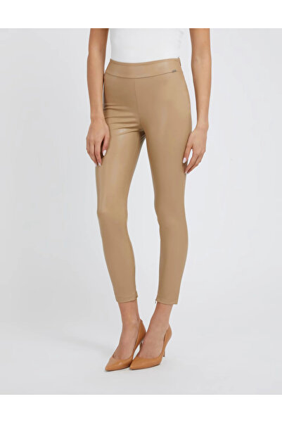Guess Guess faux leather pants, beige