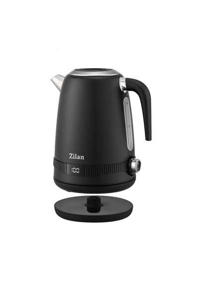 Zilan ZLN 1001 Stainless Steel Electric Kettle – 2200W, 1.7L, 7 Temp Levels, Digital LCD, Black