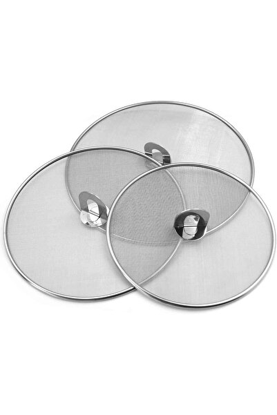 fulina Splatter Screen for Cooking Stainless Steel Grease Splatter Guard for Frying Pan, No Burns Set of 3