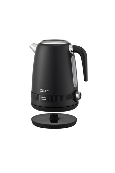 Zilan ZLN 1001 Stainless Steel Electric Kettle – 2200W, 1.7L, 7 Temp Levels, Digital LCD, Black