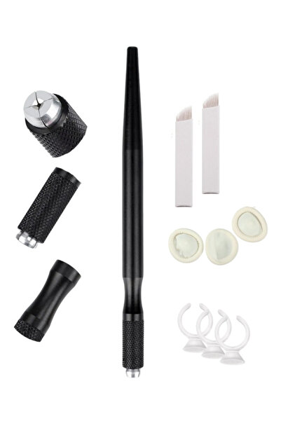 Face Deep قلم مايكروبليدنج يدوي قلم مكياج دائم متوافق مع جميع الإبر