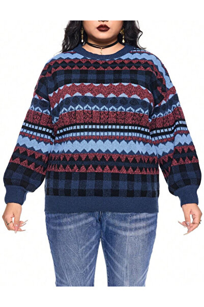 Sheya Shein Curve+ Romwe sweater, mix colors