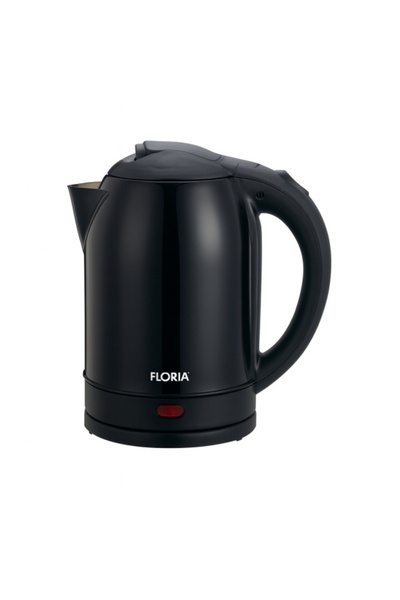 Floria stainless steel kettle ZLN 2752 – 1500 W, 2 L, detachable jug, overheat protection, black