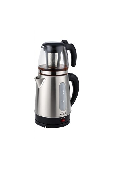 Zilan ZLN-3581 Electric Kettle and Teapot Set – 2200W, 1.7L + 0.9L, stainless steel/black