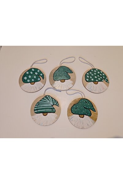 Handmade Minis Boutique Set of 5 handmade Christmas baubles, 8 cm