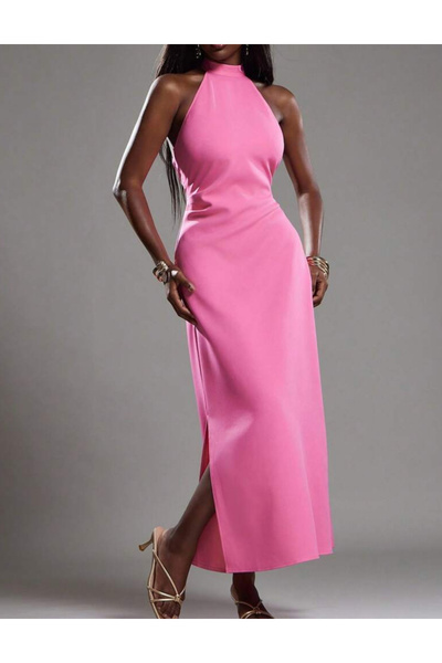 Sheya Shein maxi dress, pink