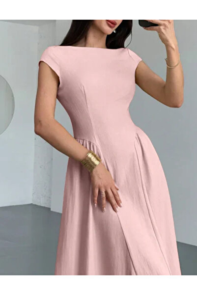 Sheya Shein midi dress, pink