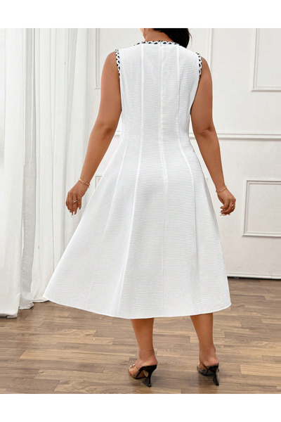 Sheya Shein Curve+ maxi dress, white