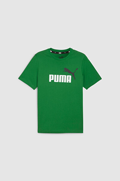 Puma Ess+ 2 Col Logo Tee Archive Green
