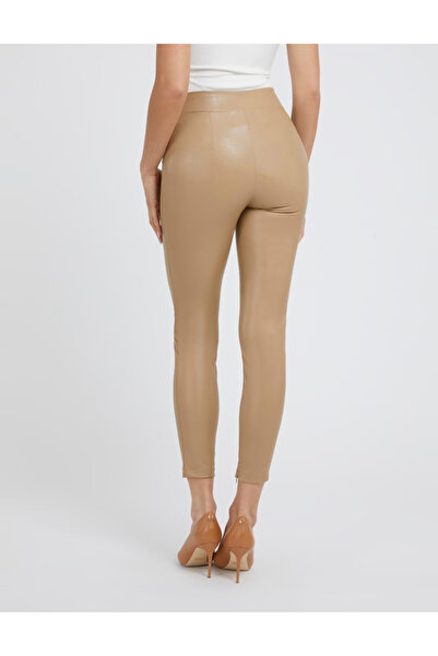 Guess Guess faux leather pants, beige