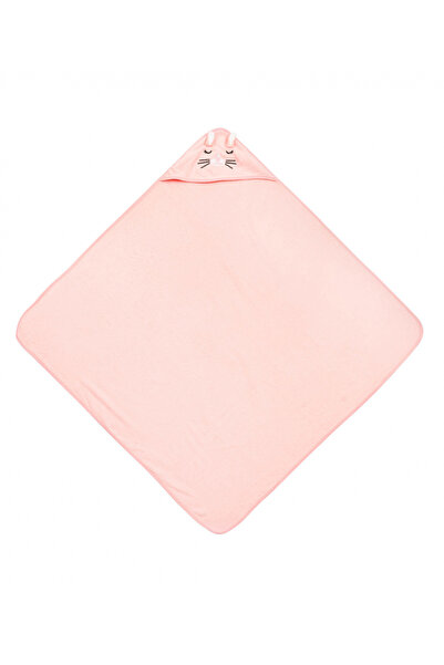 Sensillo Prosop pentru bebelusi Rabbit Pink 100x100cm cu capison,din bumbac terry de calitate,design