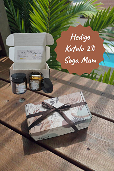 Tiem Concept Yılbaşına Özel Hediye Kutulu %100 Soya Mum Sandalağacı ve Okyanu...