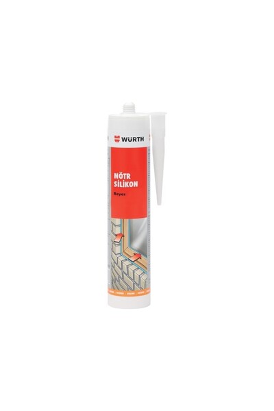Würth Nötr Silikon Beyaz 310ml