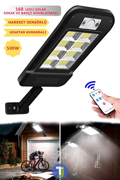 Store 8 Gözlü 160 Ledli Solar Bahçe Aydınlatma Kumandalı Güneş Enerjili Sokak...