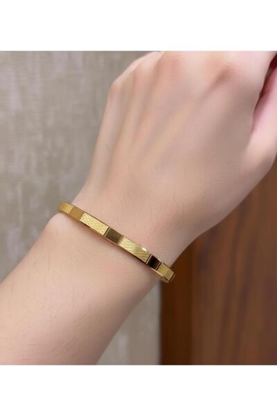 10 gr (GRAM) Diktdörgen Trabzon Desenli Çöp Bilezik Yatırımlık İşçiliksiz 22 Ayar Altın