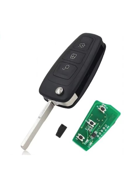 GizMondo Ford 3-Button Car Key Remote with 4D83 80bit Chip, 433MHz (FCC: AM5T-15K601-AE / BK2T-15K601-AC)