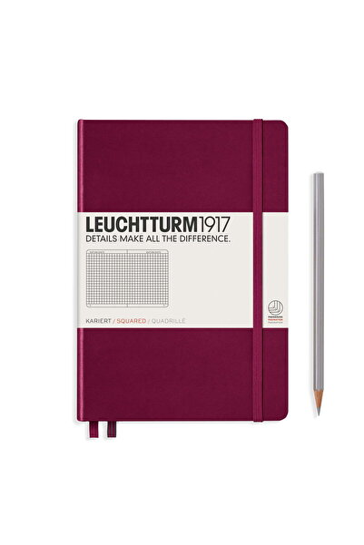 Leuchtturm1917 A5 Notebook Arithmetic Hardcover Bordeaux Leuchtturm