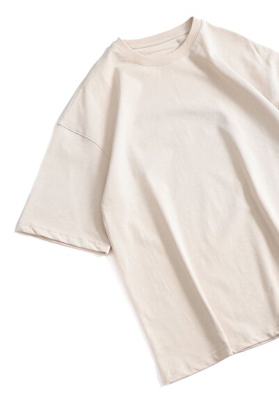 no7man Lima Beige Oversized Tshirt