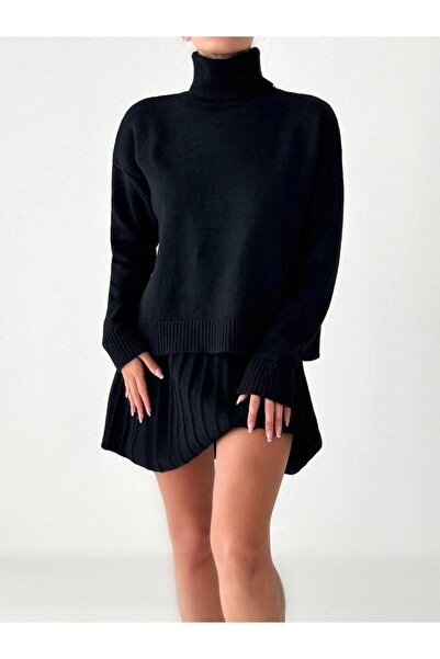 OYERGA MODA Women's Winter Skirted Two-Piece Set