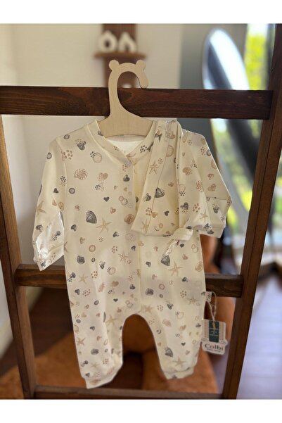 NATÜREL BEBE GİYİM DESENLİ BERELİ ÇITÇITLI PATİKSİZ TULUM