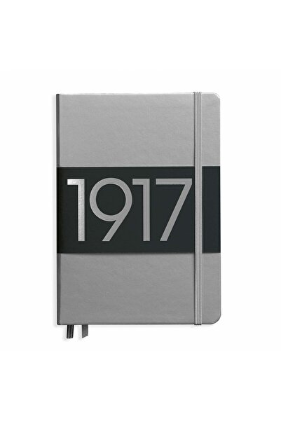 Leuchtturm1917 Τετράδιο A5 Απλό Σκληρόδετο Ασημί Leuchtturm