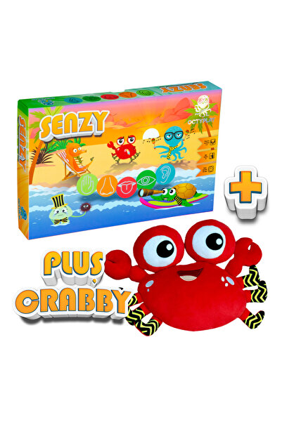OCTYPLAY Pachet Joc Educativ SENZY + Jucarie din Plus CRABBY, OCTYPLAY, 4+ani