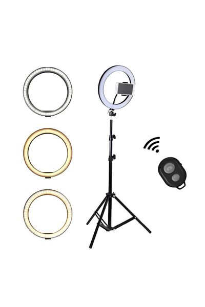 OEM Professional LED Ring Light Kit with Adjustable Tripod & Smartphone Holder - 35cm Diameter