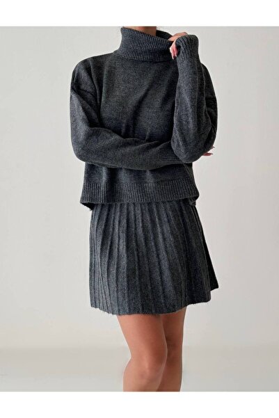 OYERGA MODA Women's Winter Skirted Two-Piece Set