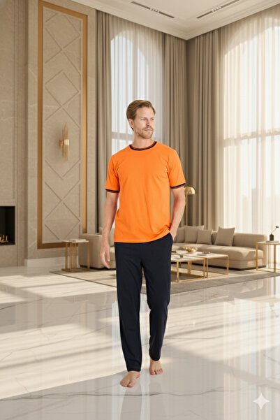 KLY New Season 2026 Summer Men's O.Collar Luxury Design Pajama Set