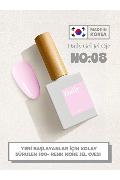 Serrano Markt DailyGel Pink Line Kalıcı Oje – DY-08 Bubblegum Pink Nude (LED/...