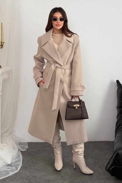 VELURE BY Y ZELAL KADIN BEL BAĞLAMALI KABAN