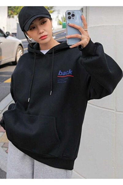 Hunors Sportswear & Company سترة مطبوع للجنسين موديل بغطاء رأس من القطن