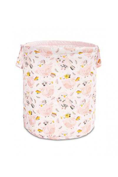 Sensillo Foldable cotton basket with reinforced double walls, two sides and h...