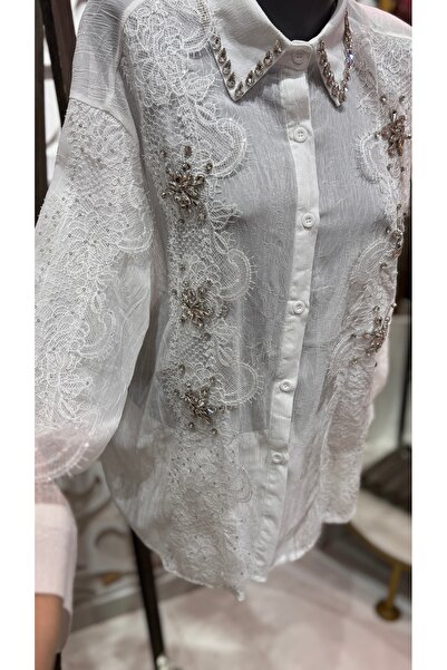 ŞEHRAZAT BUTİK Sleeve Detailed Design Shirt