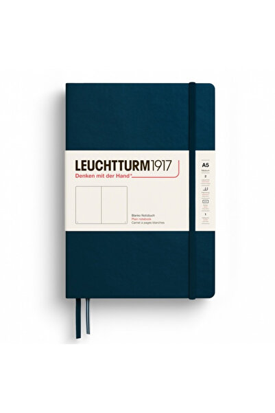 Leuchtturm1917 A5 Notebook Plain Hardcover Marine Blue Leuchtturm