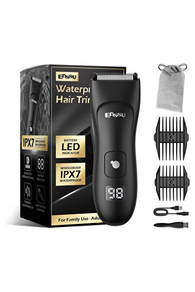 ENSSU Body Hair Trimmer for Men, Manscape Groin & Ball Trimmer, Waterproof Electric Beard & Body Shaver