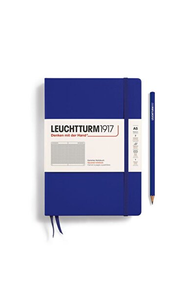 Leuchtturm1917 A5 Notebook Arithmetic Hardcover Ink Blue Leuchtturm